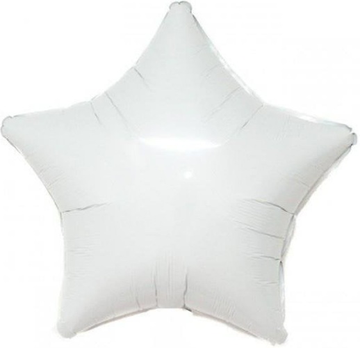 18 İNC YILDIZ BEYAZ RENK FOLYO BALON balon