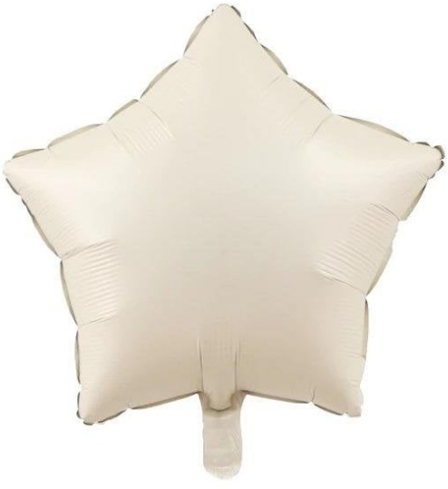 18 İNC YILDIZ KREM RENK FOLYO BALON balon