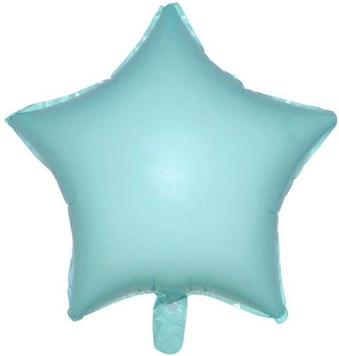 18 İNC YILDIZ MAKARON TURKUAZ FOLYO BALON balon
