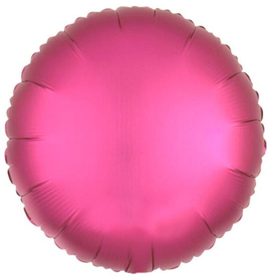 18 İNC YUVARLAK FUŞYA RENK FOLYO BALON balon