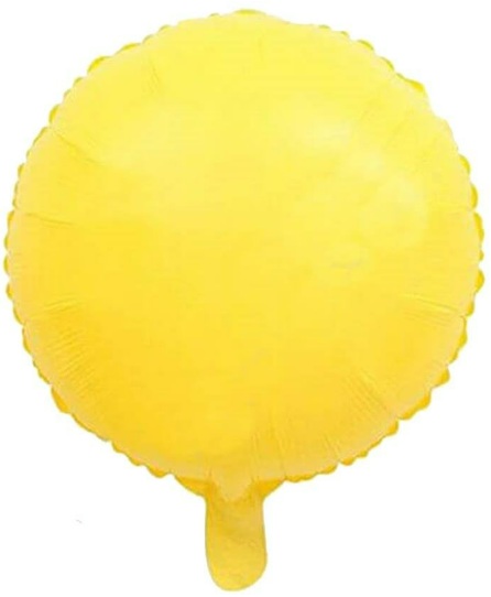 18 İNC YUVARLAK MAKARON SARI FOLYO BALON balon