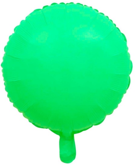 18 İNC YUVARLAK MAKARON YEŞİL FOLYO BALON balon