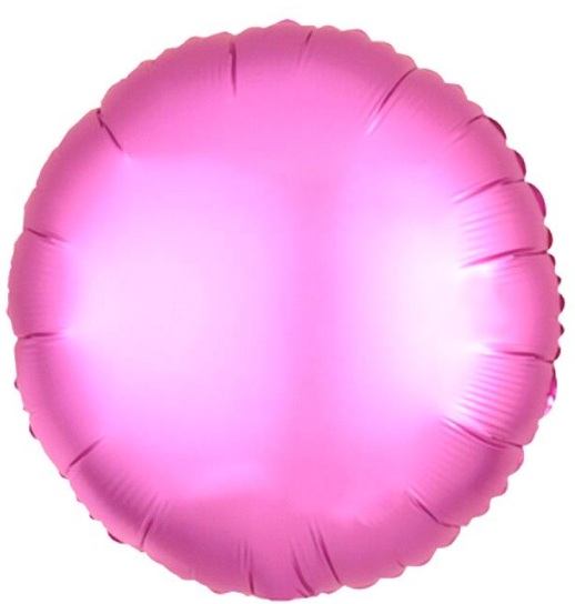 18 İNC YUVARLAK PEMBE RENK FOLYO BALON balon