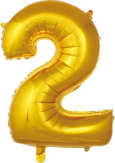 2 - RAKAM 16 İNC GOLD RENK BALON 36 CM balon