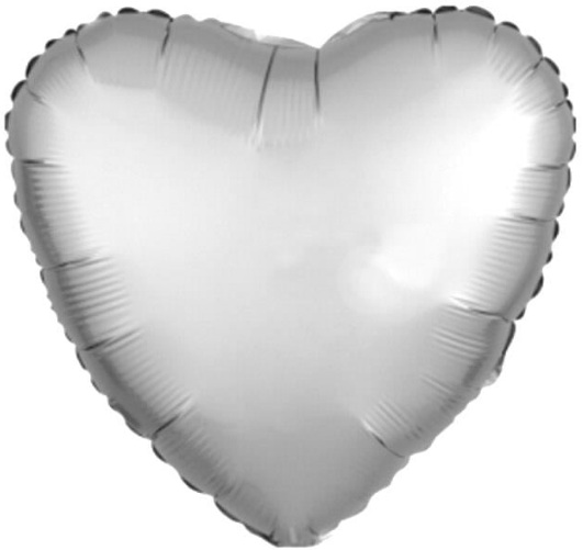 24 İNC KALP GÜMÜŞ RENK FOLYO BALON balon