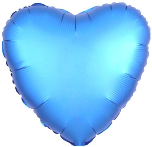 24 İNC KALP MAVİ RENK FOLYO BALON balon