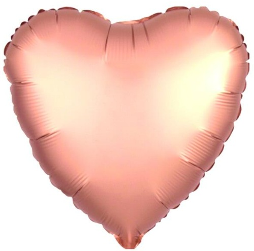 24 İNC KALP ROSEGOLD RENK FOLYO BALON balon