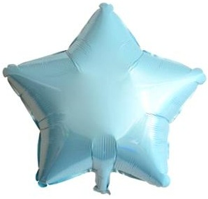 24 İNC YILDIZ AÇIK MAVİ RENK FOLYO BALON balon