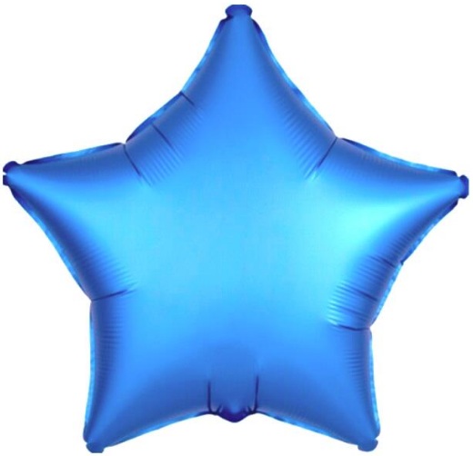 24 İNC YILDIZ MAVİ RENK FOLYO BALON balon