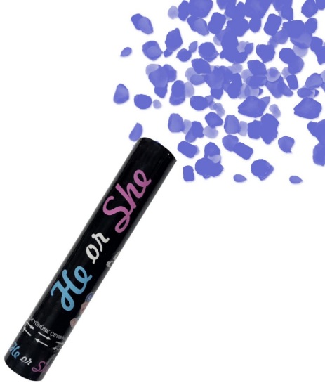 30 CM ERKEK CİNSİYET MAVİ KONFETİ balon