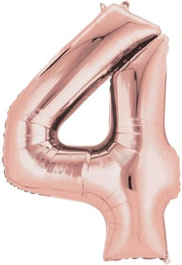 4 - RAKAM 16 İNC ROSEGOLD RENK BALON 36 CM balon