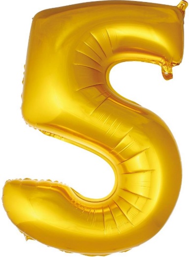 5 - RAKAM 16 İNC GOLD RENK BALON 36 CM balon