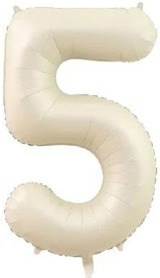 5 - RAKAM 34 İNC KREM RENK BALON 76 CM balon