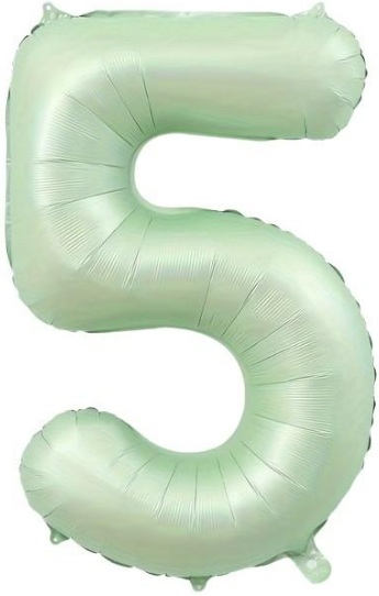 5 - RAKAM 34 İNC RETRO YEŞİL RENK BALON 76 CM balon