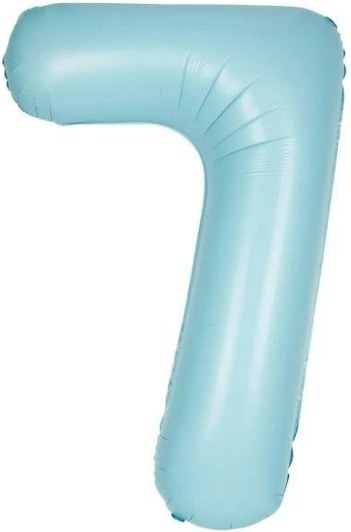 7 - RAKAM 16 İNC RETRO MAVİ RENK BALON 36 CM balon