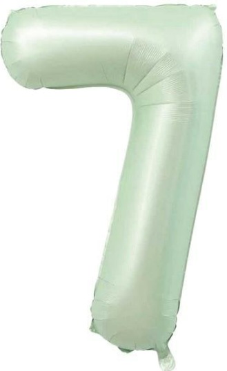 7 - RAKAM 34 İNC RETRO YEŞİL RENK BALON 76 CM balon