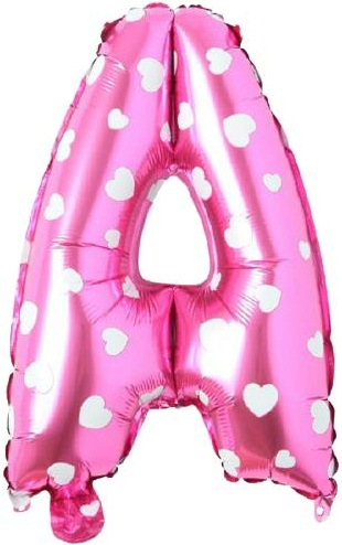 A - HARF 16 İNC PEMBE RENK BALON 36 CM balon