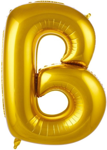 B - 40 İNC GOLD RENK BALON 100 CM balon