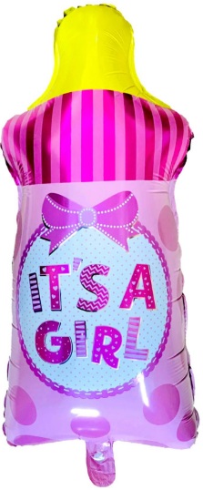 BİBERON PEMBE RENK FOLYO BALON balon