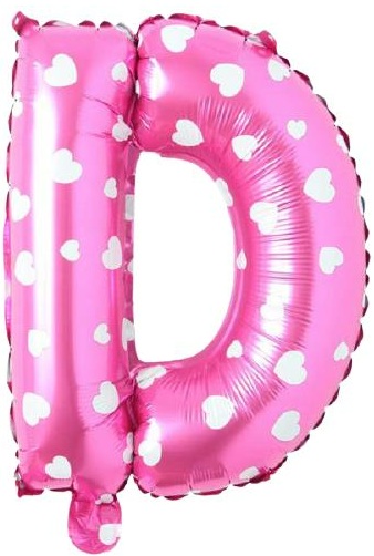 D - HARF 16 İNC PEMBE RENK BALON 36 CM balon