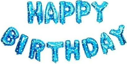 HAPPY BİRTHDAY MAVİ SET BALON balon