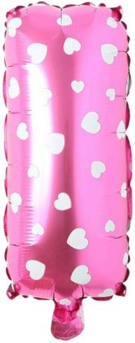 I - HARF 16 İNC PEMBE RENK BALON 36 CM balon