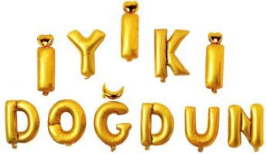 İYİ Kİ DOĞDUN GOLD SET BALON balon
