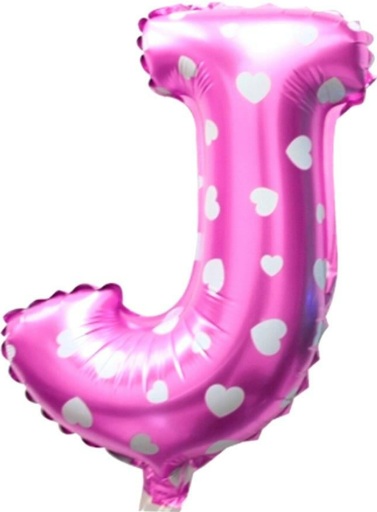 J - HARF 16 İNC PEMBE RENK BALON 36 CM balon