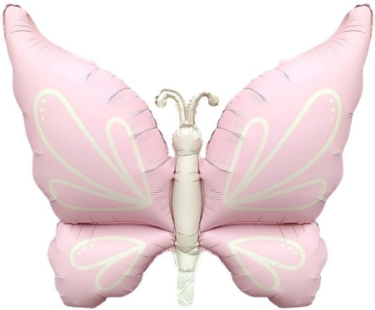 KELEBEK RETRO PEMBE FOLYO BALON balon