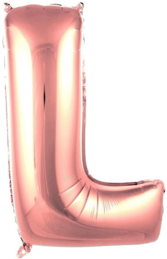 L - HARF 40 İNC ROSEGOLD RENK BALON 100 CM balon