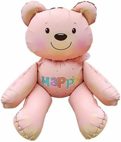 OTURAN AYI PEMBE FOLYO BALON balon