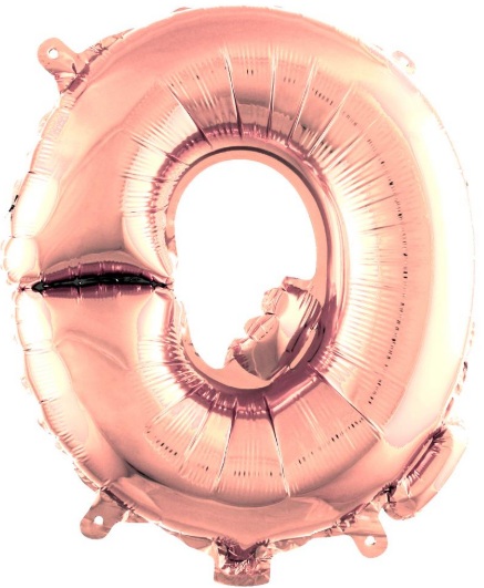 Q - HARF 40 İNC ROSEGOLD RENK BALON 100 CM balon