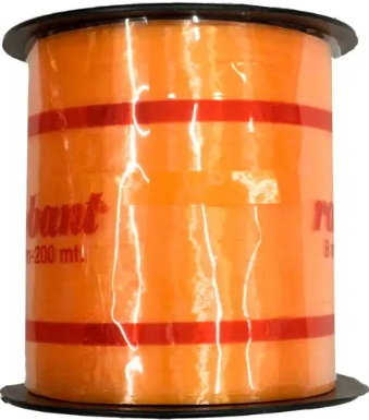 RAFYA ŞERİT TURUNCU 8mm 200m balon