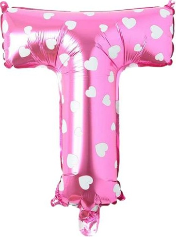 T - HARF 16 İNC PEMBE RENK BALON 36 CM balon