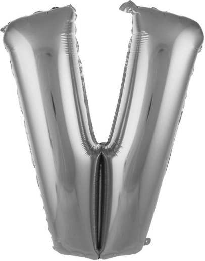 V - 40 İNC GÜMÜŞ RENK BALON 100 CM balon