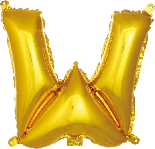 W - 40 İNC GOLD RENK BALON 100 CM balon