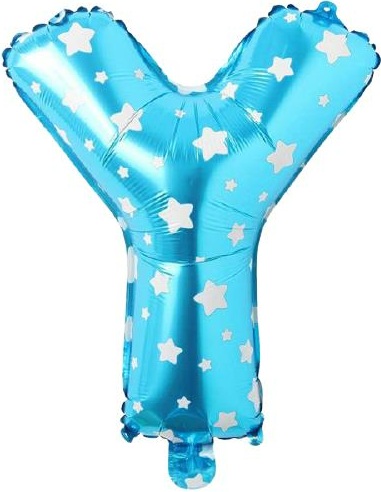 Y - HARF 16 İNC MAVİ RENK BALON 36 CM balon