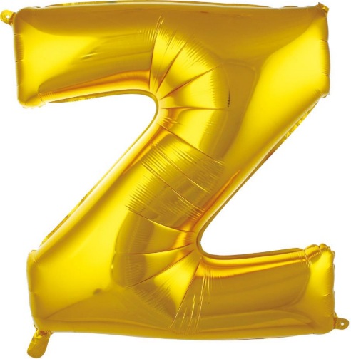 Z - HARF 16 İNC GOLD RENK BALON 36 CM balon